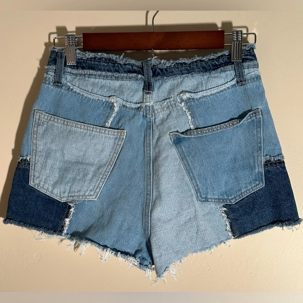 Wild Fable Boho Patchwork High Rise Jean Shorts Women’s Size 2